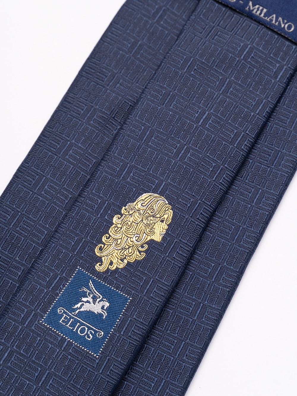 Elios Silk Tie with Zodiac Sign Offerta