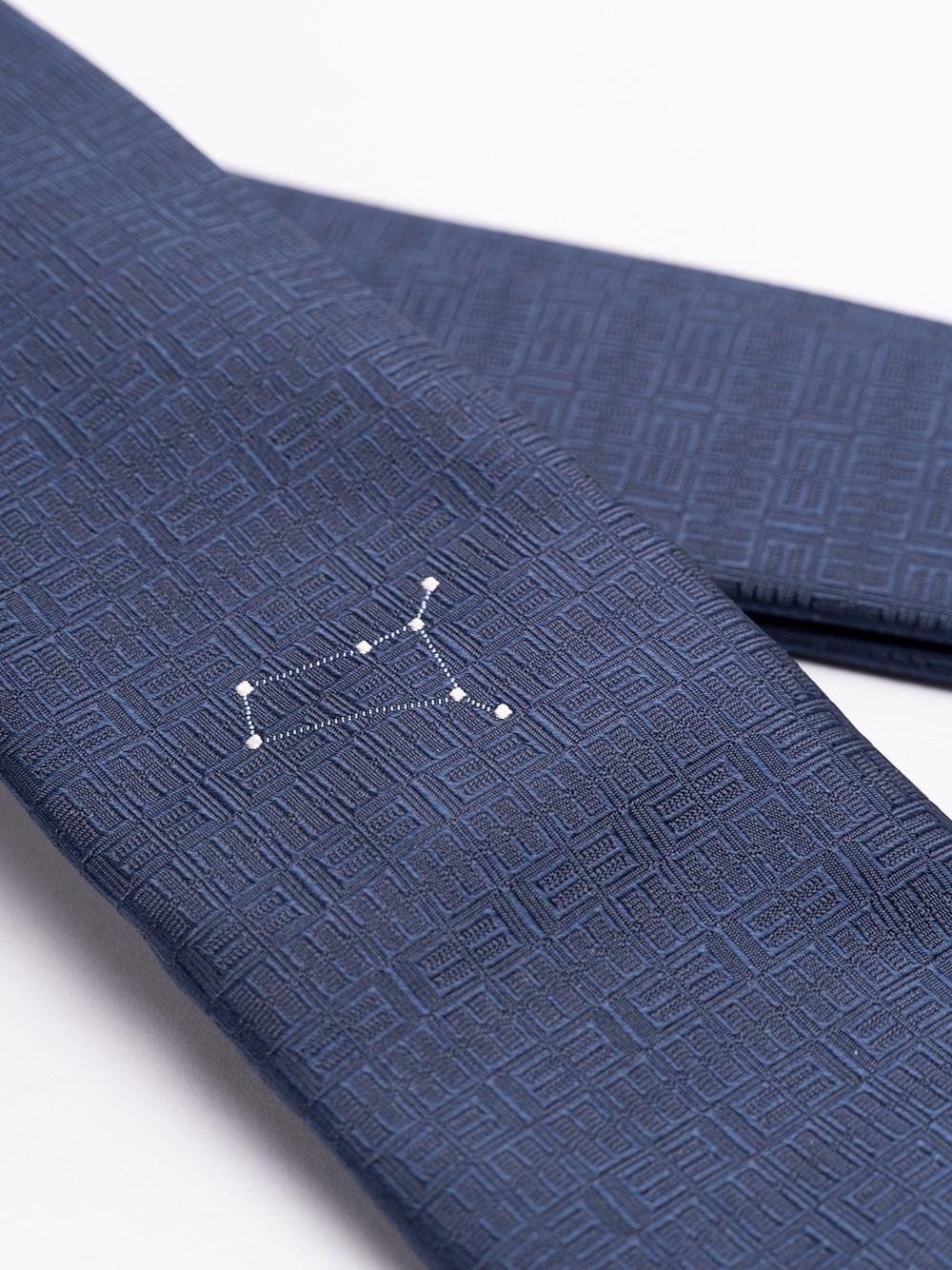 Elios Silk Tie with Zodiac Sign Online