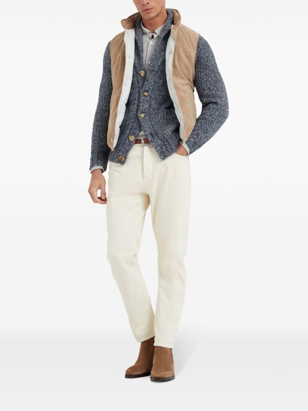 Brunello cucinelli Padded Leather Vest Vendite Flash