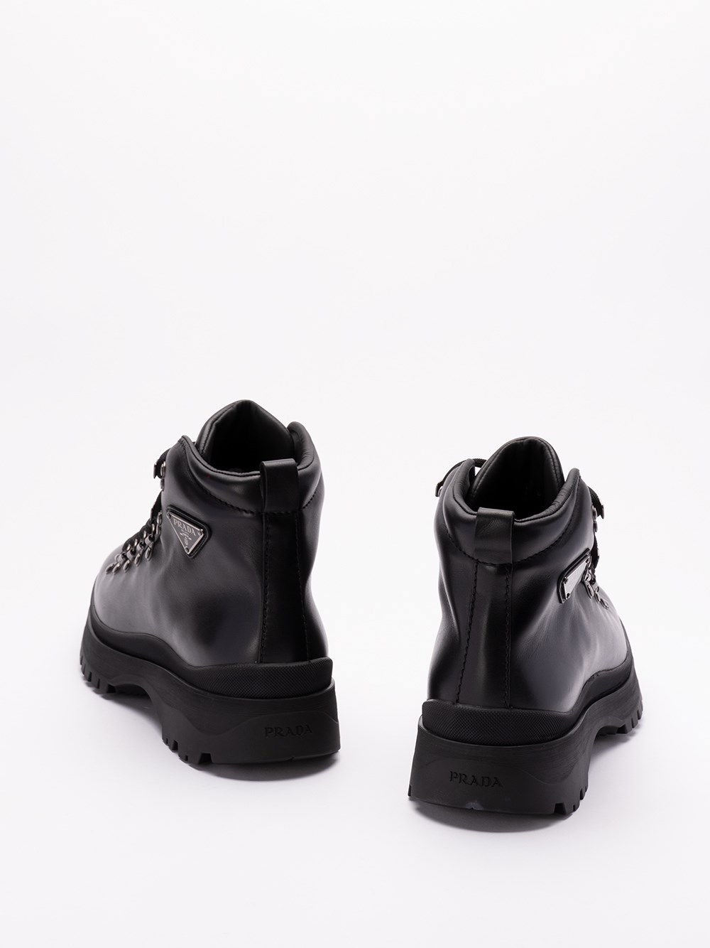 Prada Leather Boots Fino al 60% di sconto