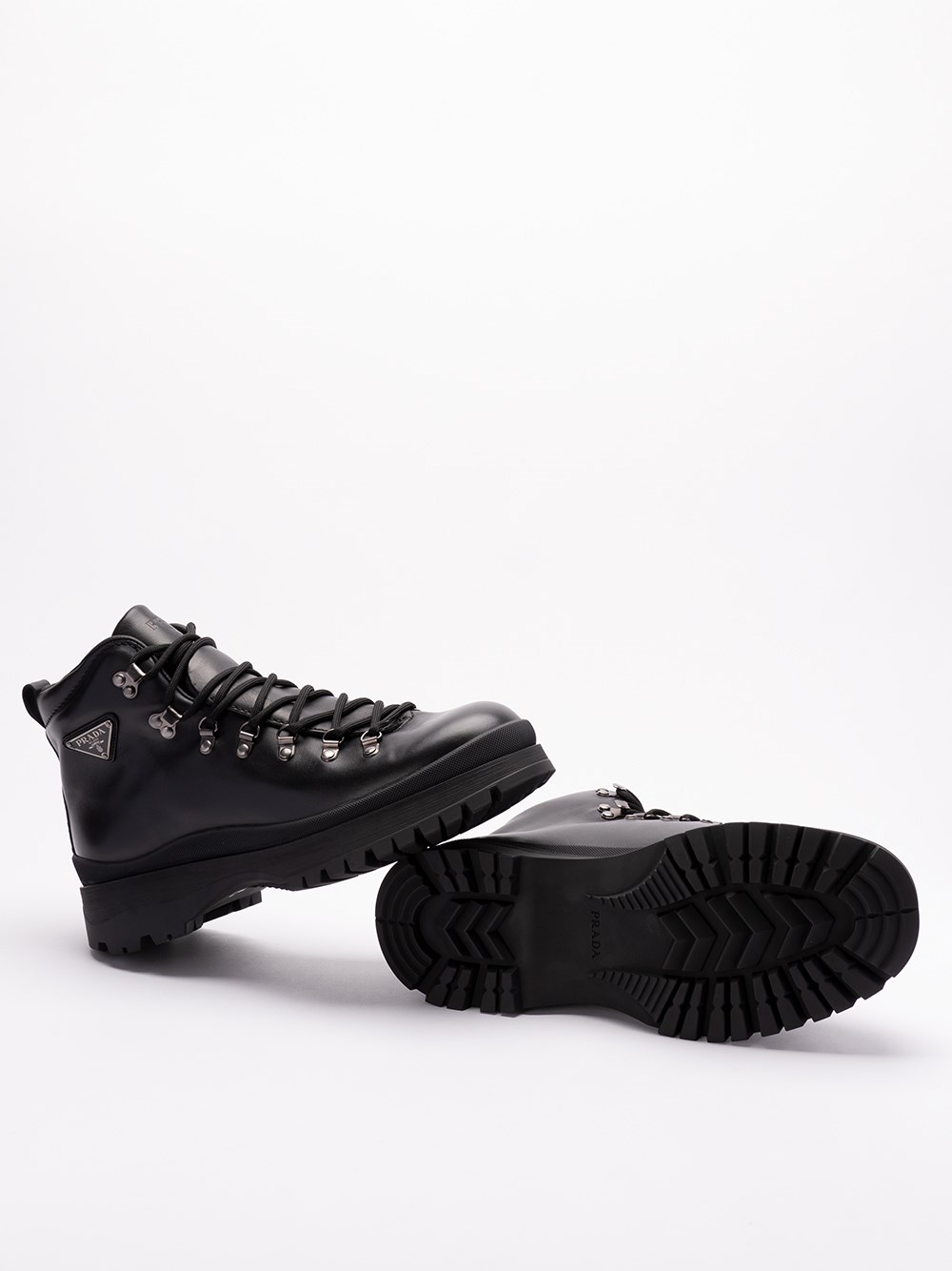 Prada Leather Boots Fino al 60% di sconto