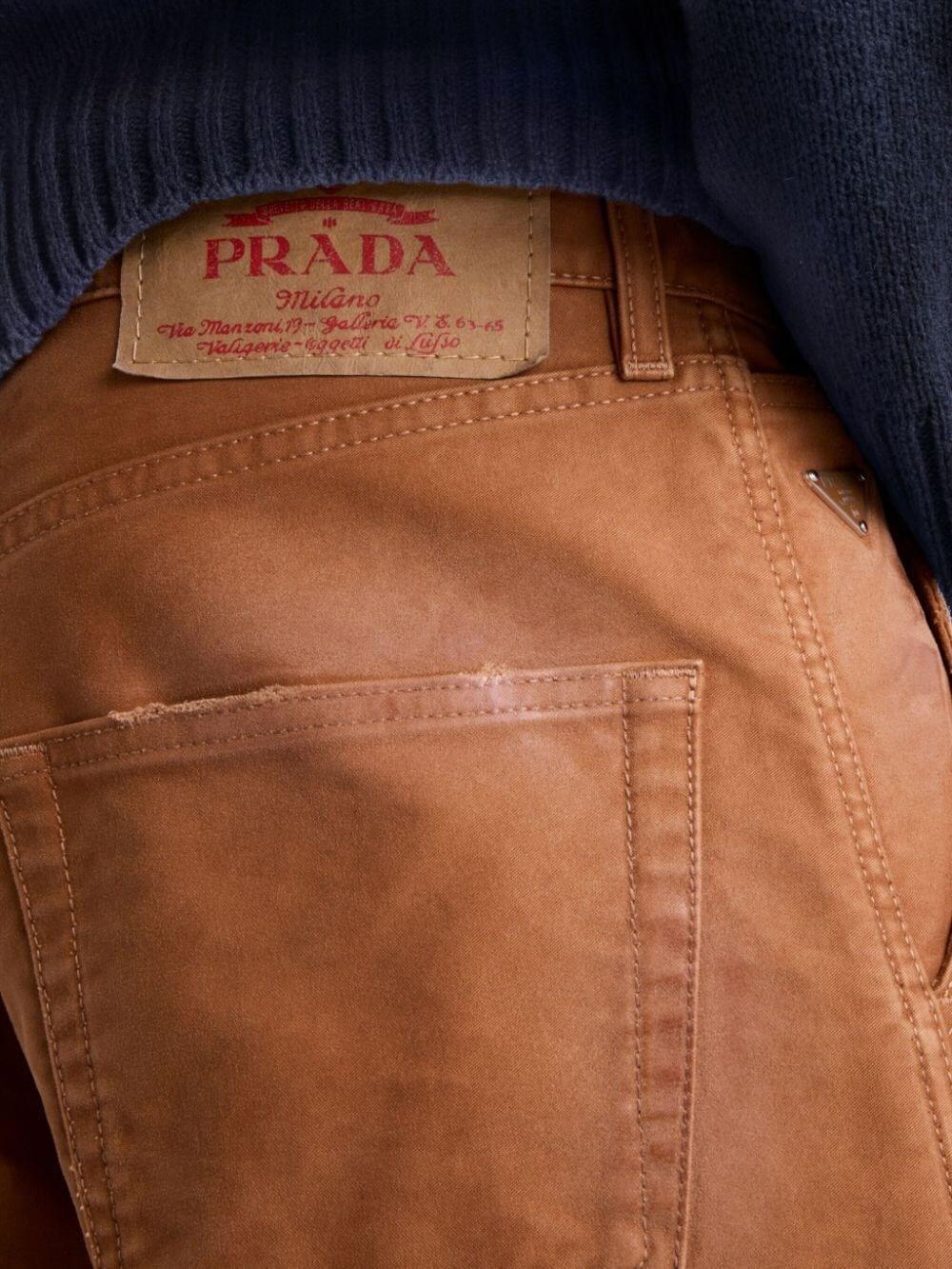 Prada Moleskin Pants Discount Store per i nuovi prodotti