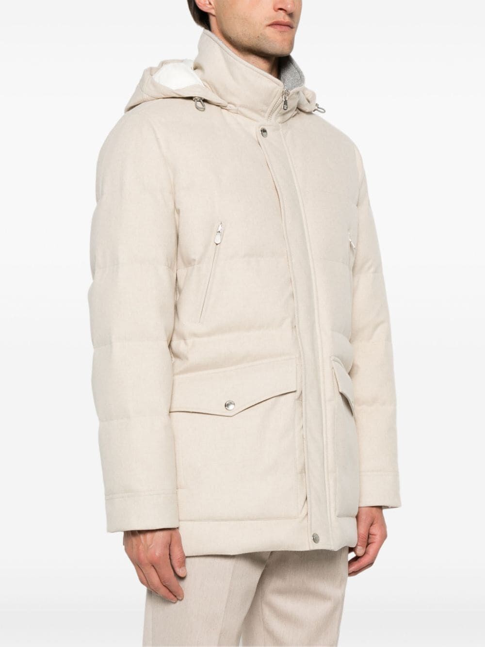 Brunello cucinelli Water Resistant Padded Jacket Sconto