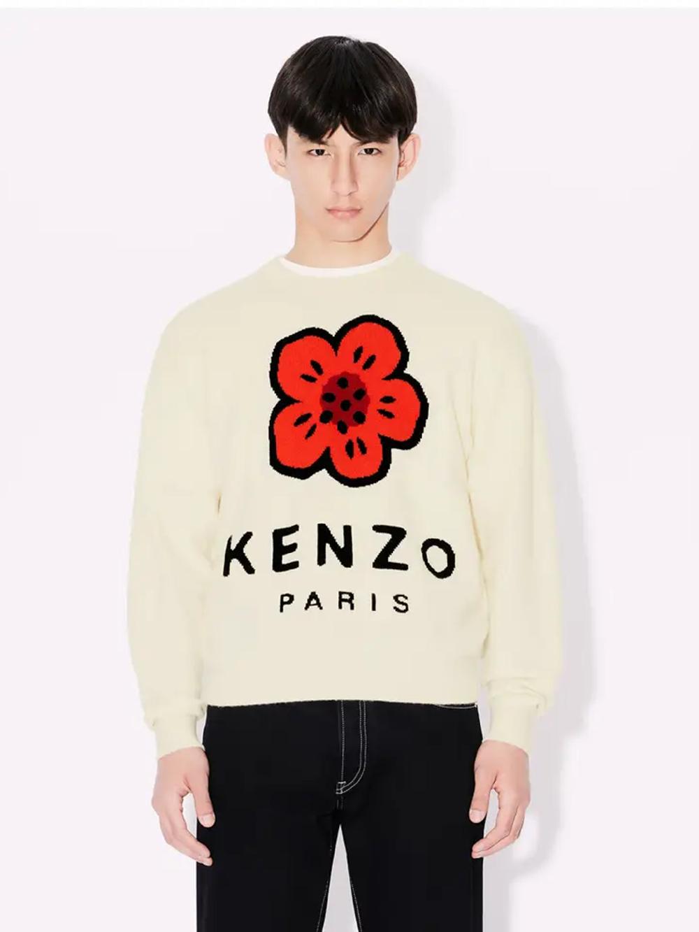 KENZO 'boke flower' wool jumper Sottocosto