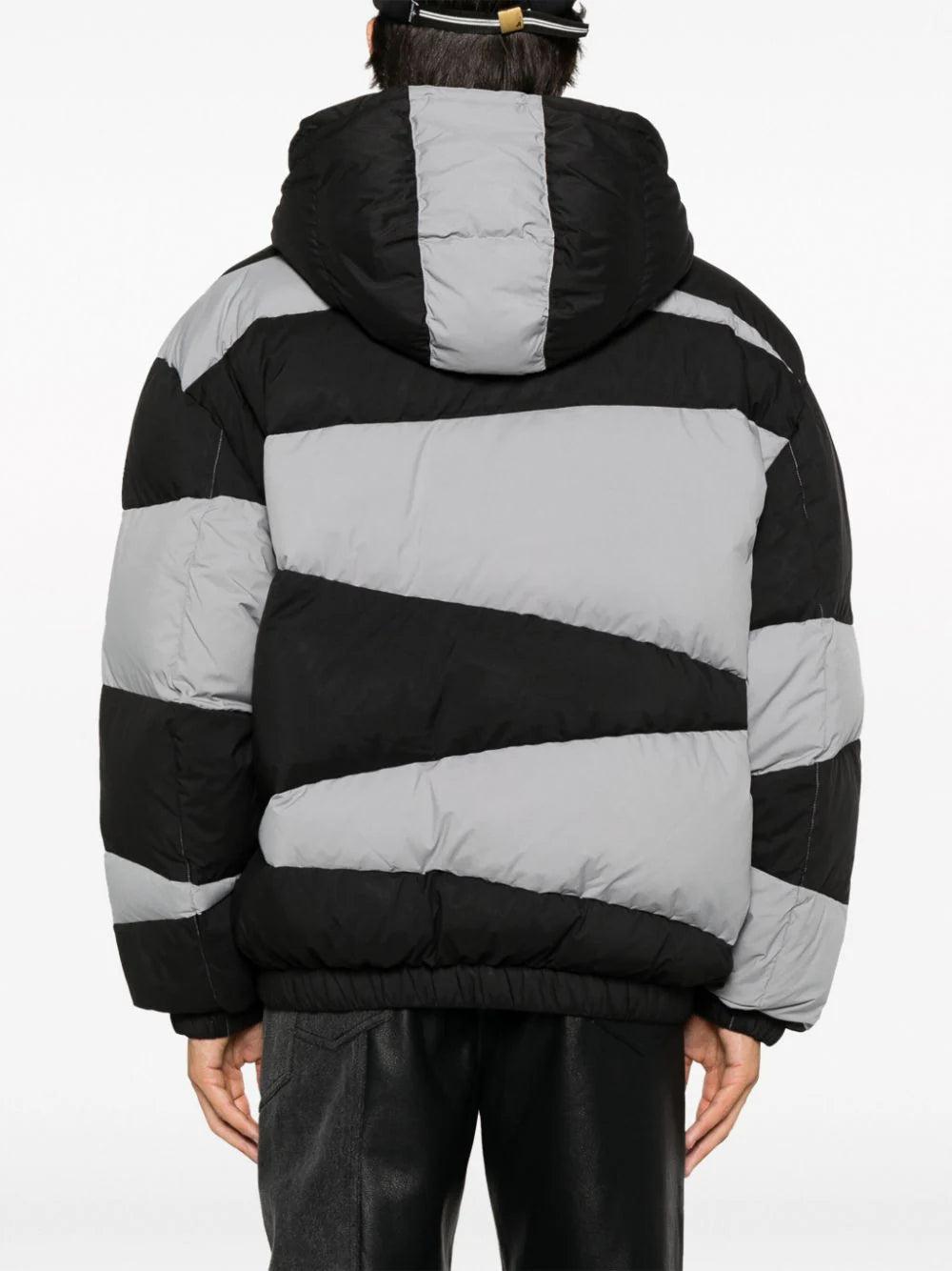 KENZO 'kenzo dazzle stripe' hooded parka Offerte