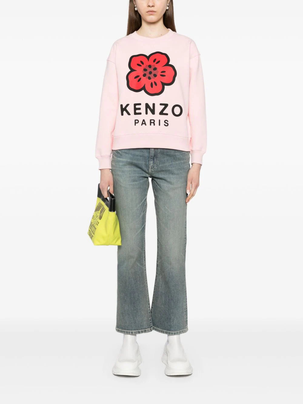 KENZO 'boke 2.0' embroidered cropped sweatshirt Saldi Di Fabbrica
