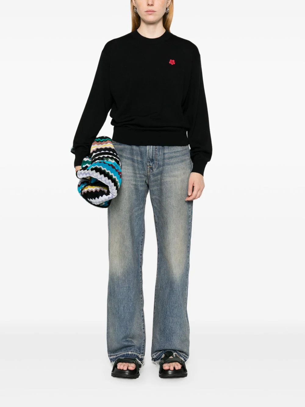 KENZO 'boke flower' embroidered wool sweater 2025