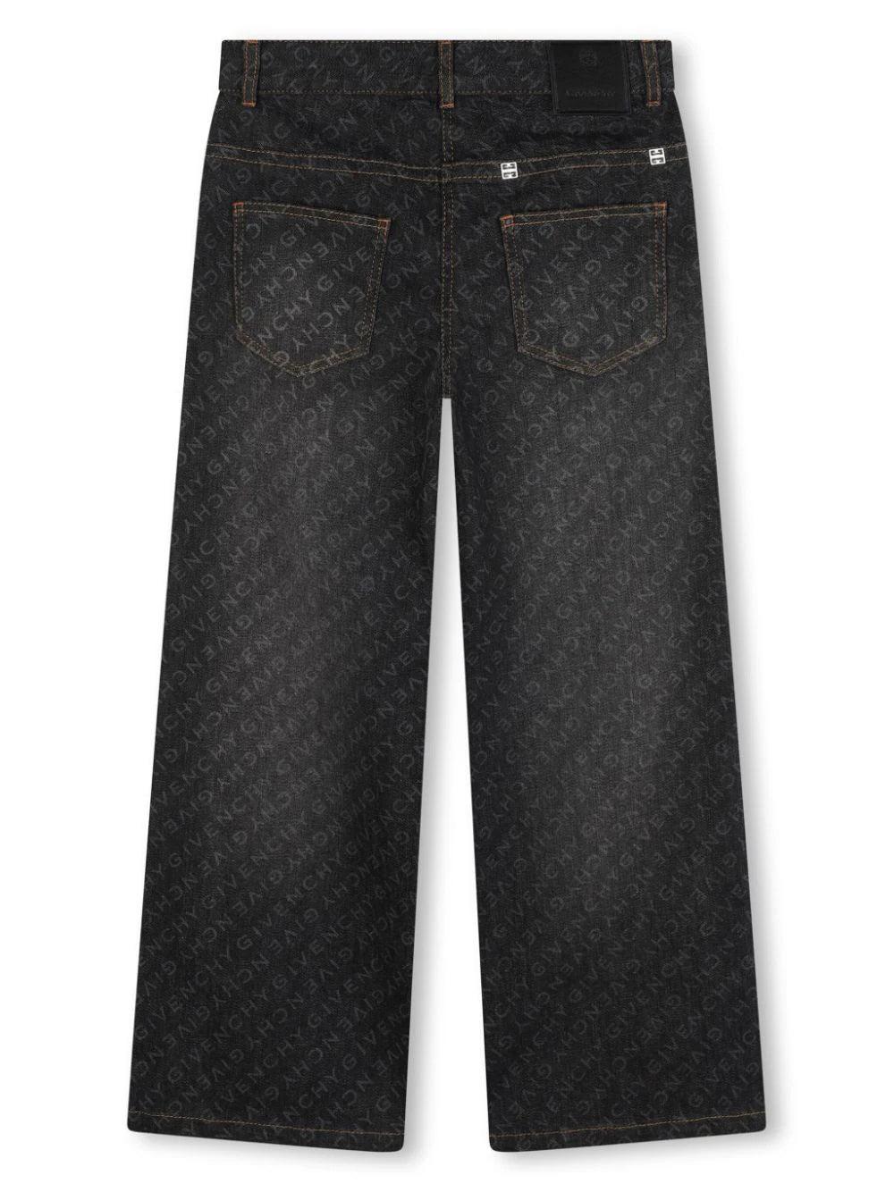 Givenchy Kids Straight jeans with print Nuova