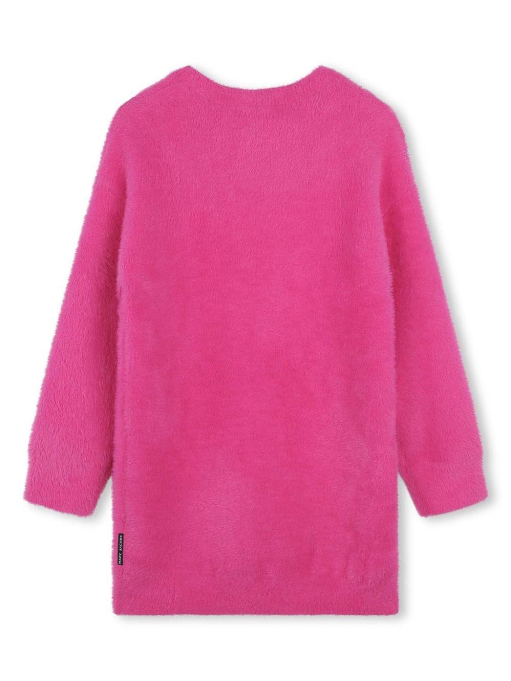 Marc Jacobs Kids Flared dress with embroidery In Linea