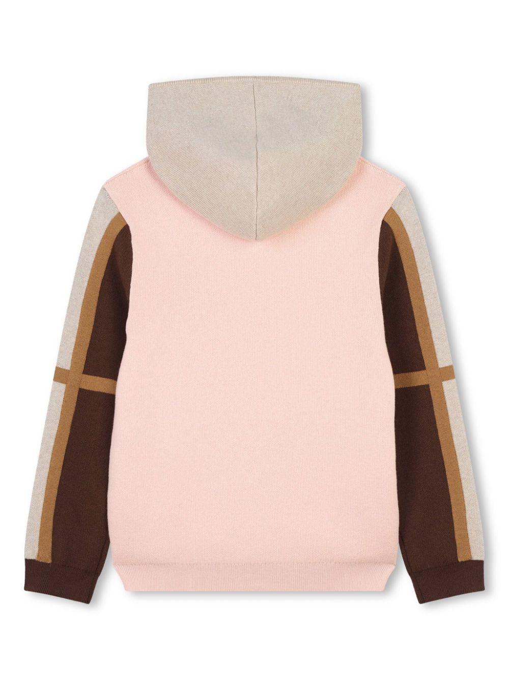 Chloé Kids Cardigan with color-block design Qualità