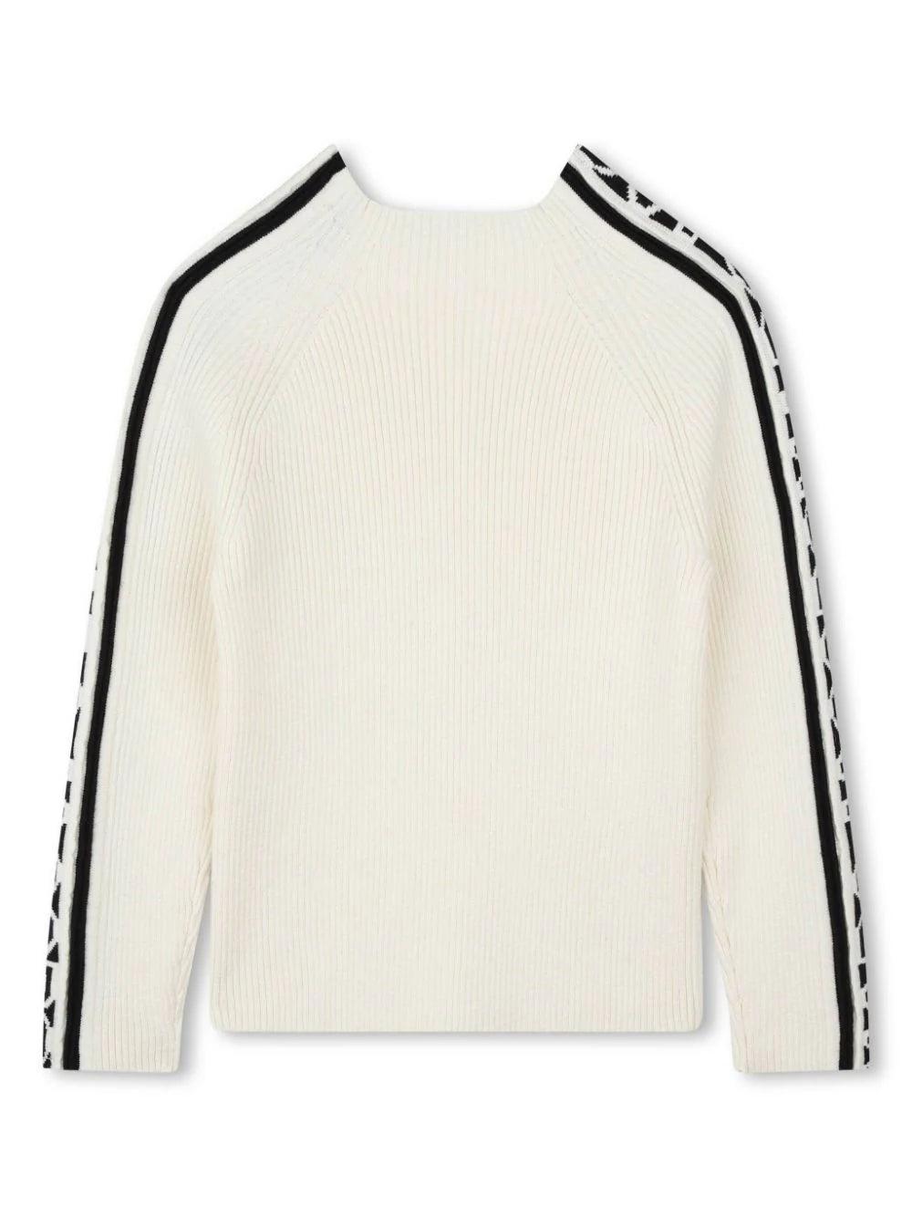 Marc Jacobs Kids Jacquard logo sweater Vendita