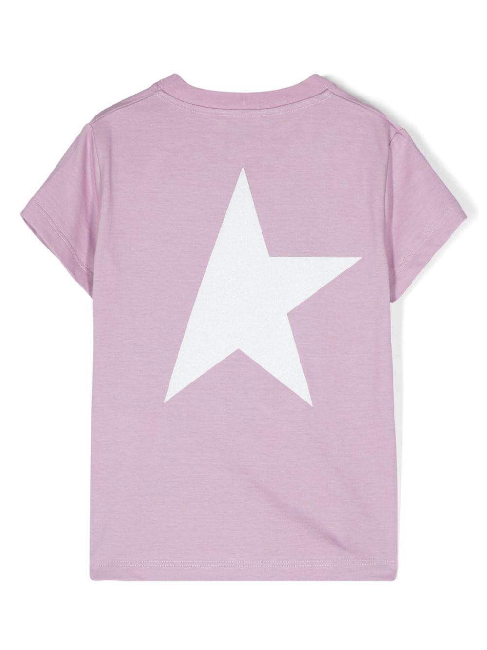Golden Goose Kids T-shirt with logo and maxi star in glitter Sottocosto