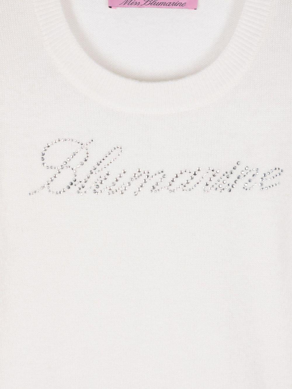 Miss Blumarine Sweater with logo Offerta