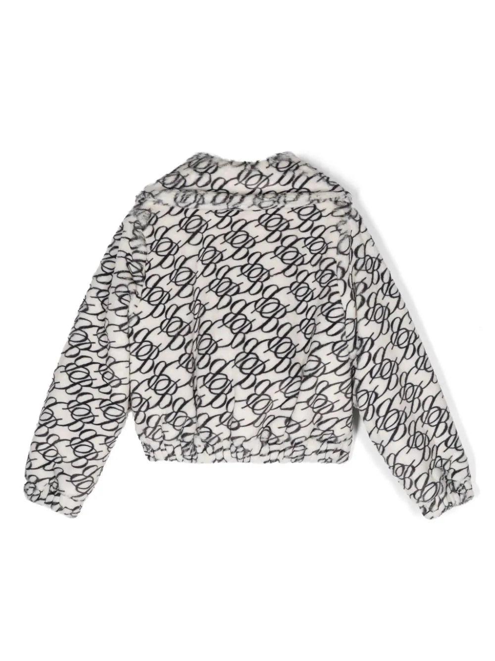 Miss Blumarine Synthetic jacket with logo In Vendita