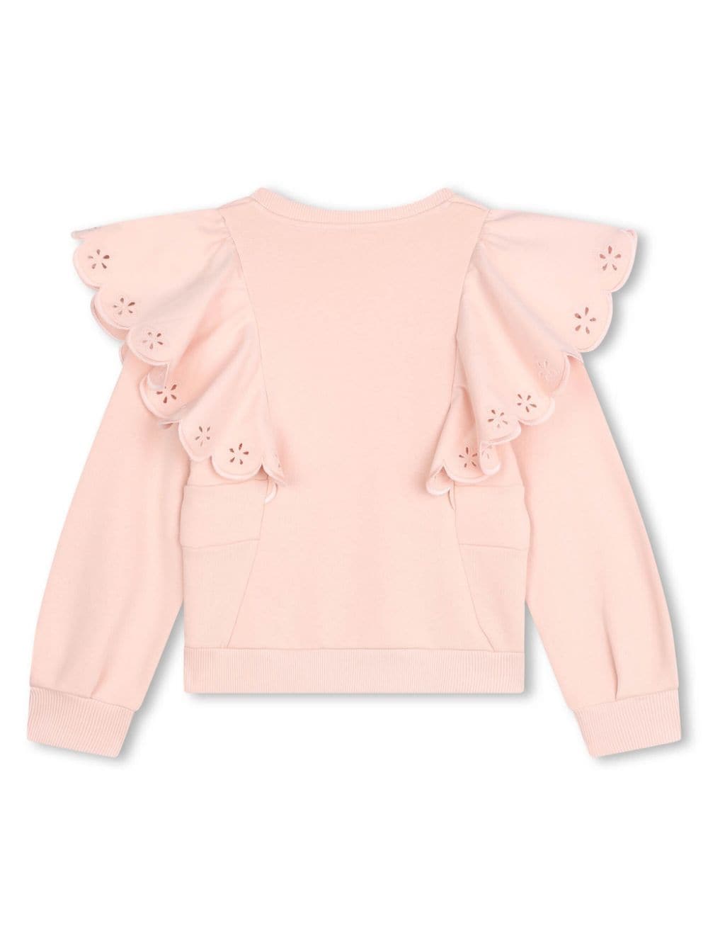 Chloé Kids Ruffle-detail sweatshirt Vendita Economica