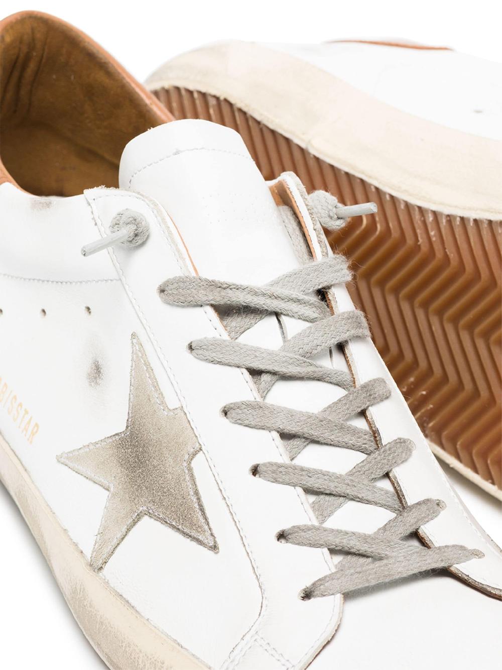 Golden Goose Super-star man with suede star and brown heel tab Consegna Veloce