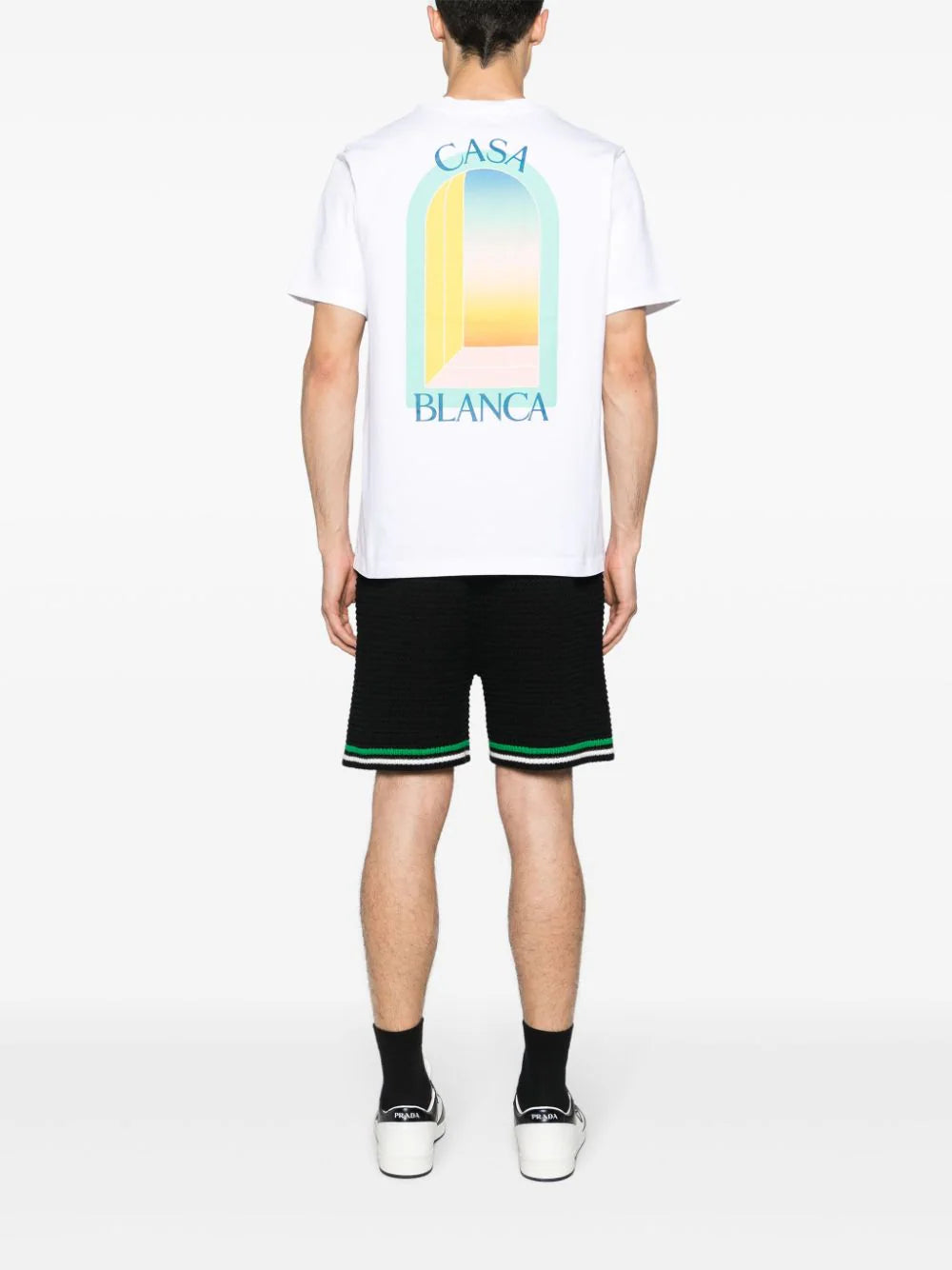 CASABLANCA L'arc coloré t-shirt Vendita Economica