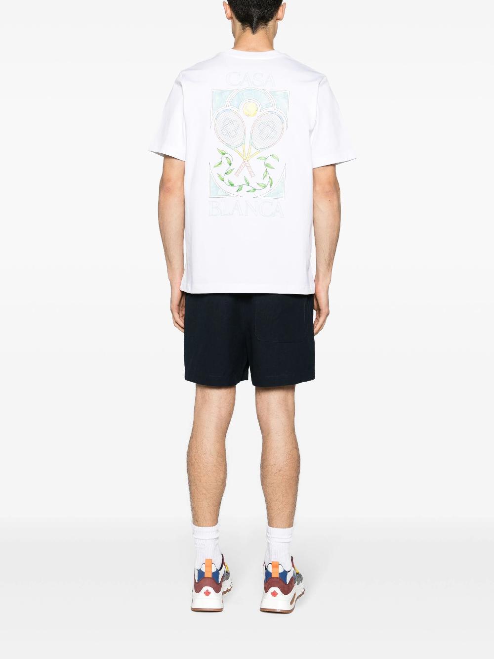 CASABLANCA Tennis pastelle t-shirt Saldi Di Fabbrica