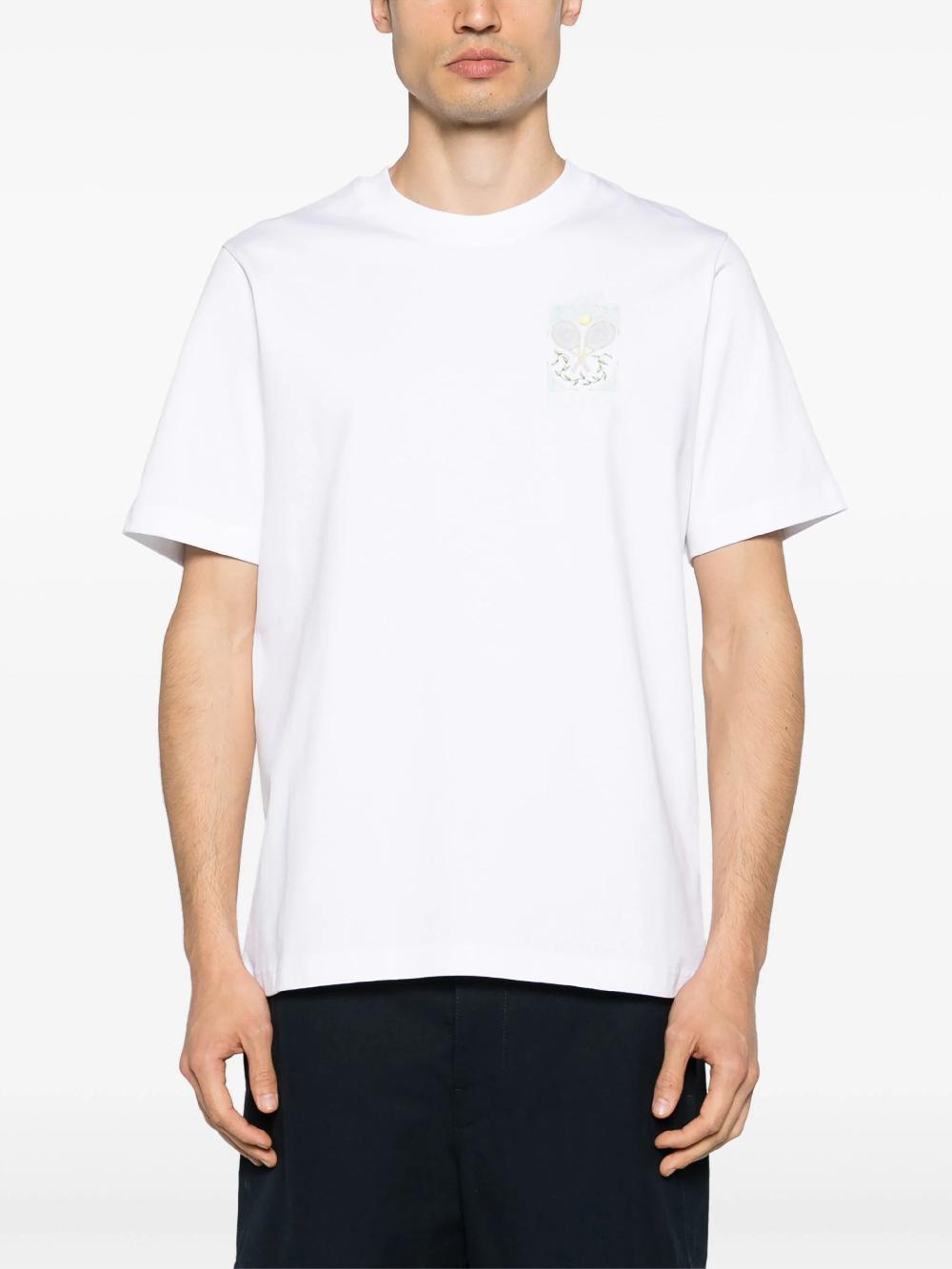 CASABLANCA Tennis pastelle t-shirt Saldi Di Fabbrica