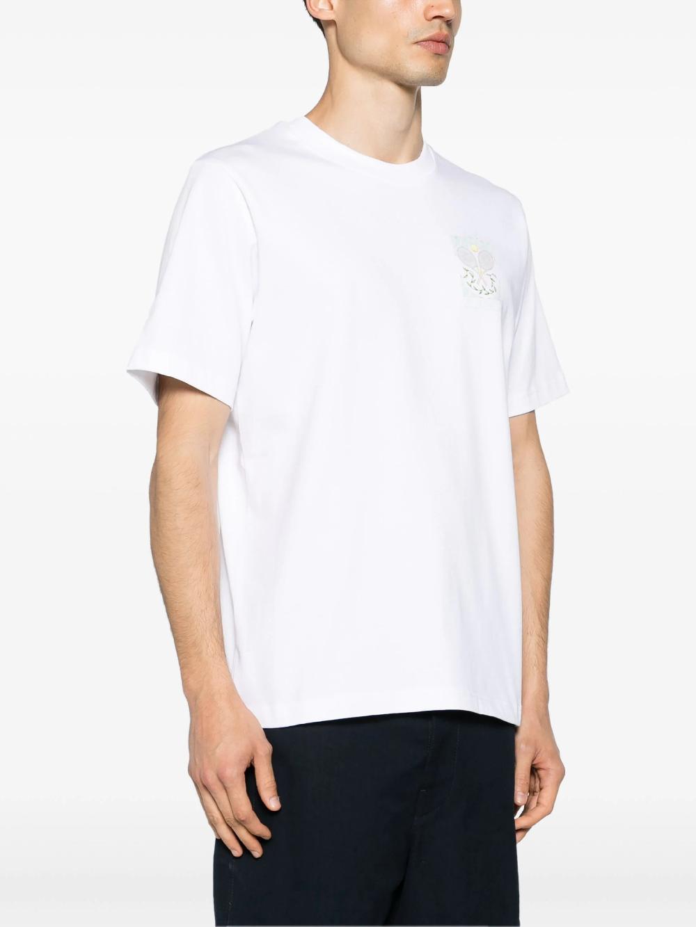 CASABLANCA Tennis pastelle t-shirt Saldi Di Fabbrica
