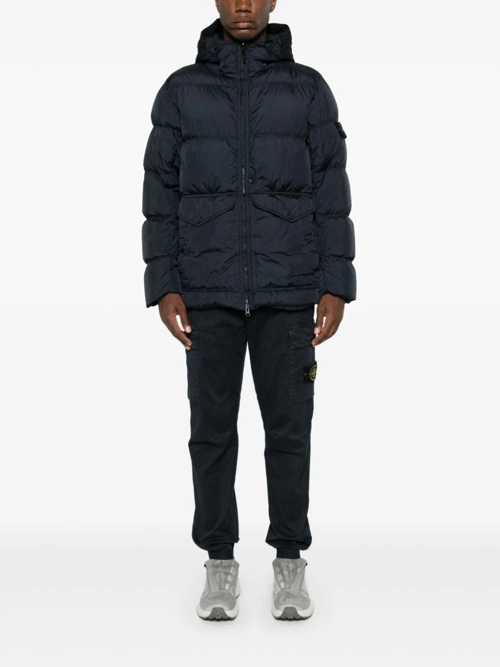 STONE ISLAND Regular tapered trousers In Linea