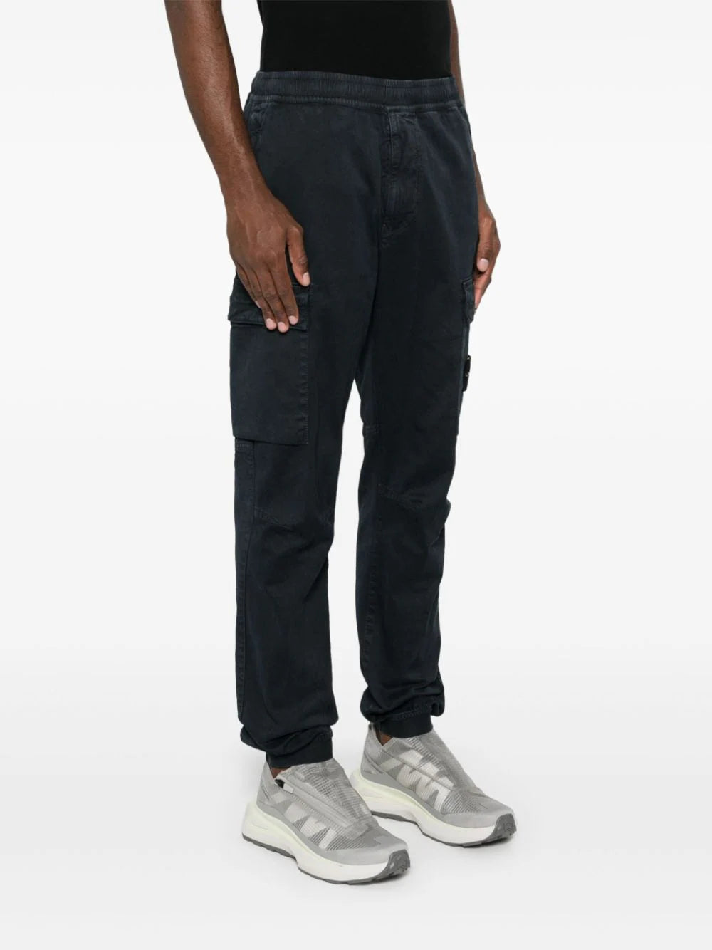 STONE ISLAND Regular tapered trousers In Linea