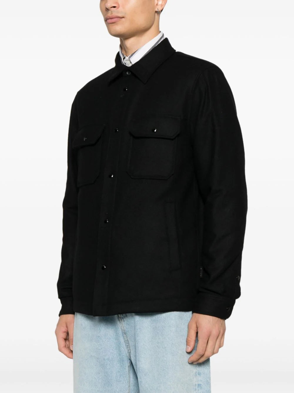 WOOLRICH Alaskan padded overshirt In Linea