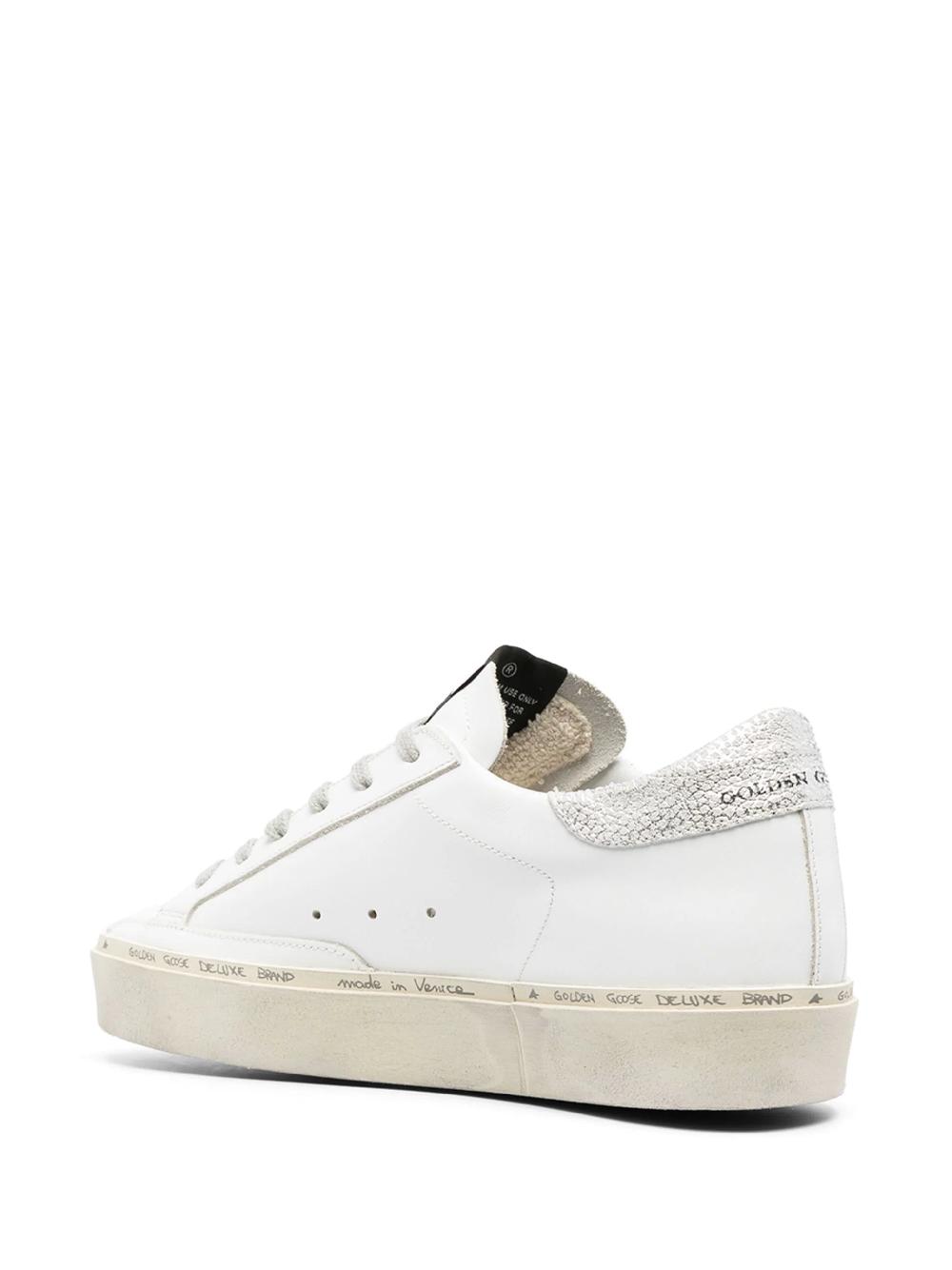 Golden Goose Hi star with metallic silver star and heel tab Saldi Di Fabbrica