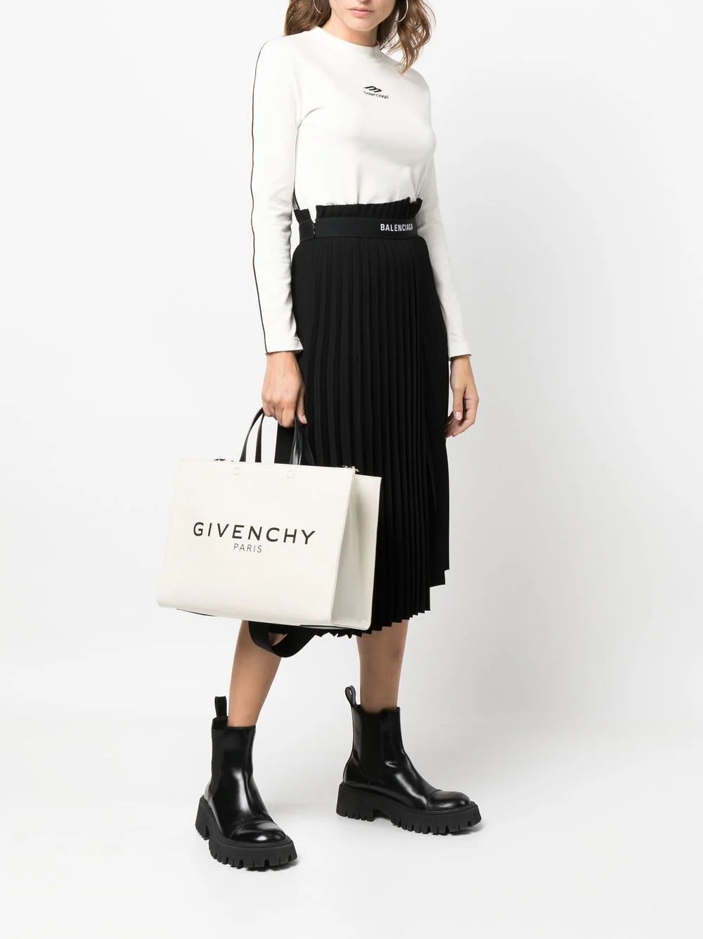 Givenchy Medium g tote shopping bag In Linea