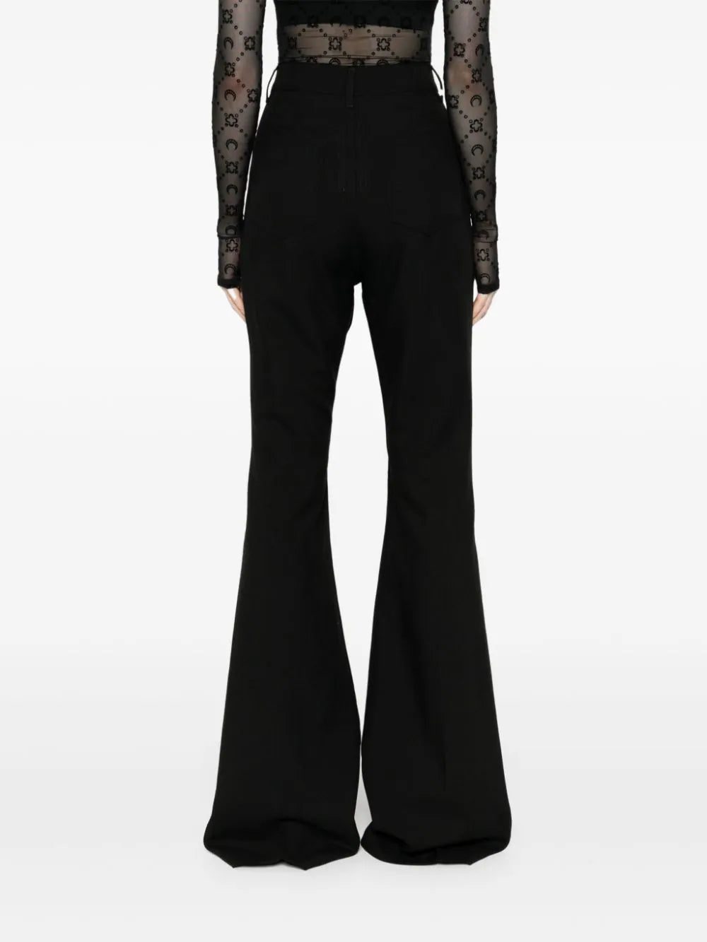 RICK OWENS Bolan bootcut in grain de poudre Vendita