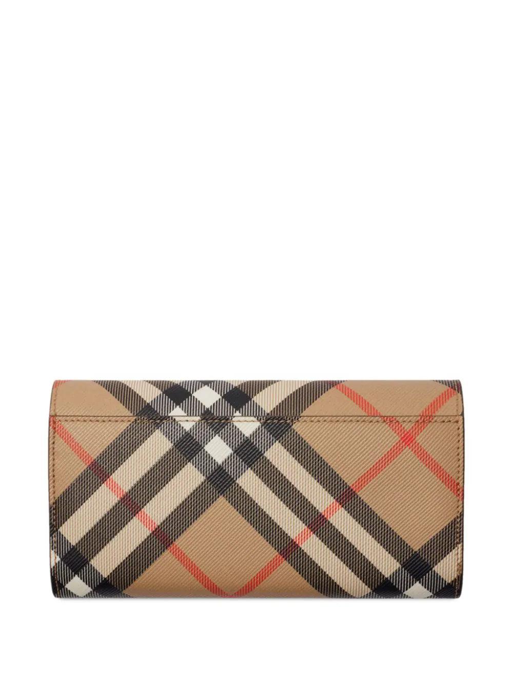 Burberry Check continental wallet Shopping online
