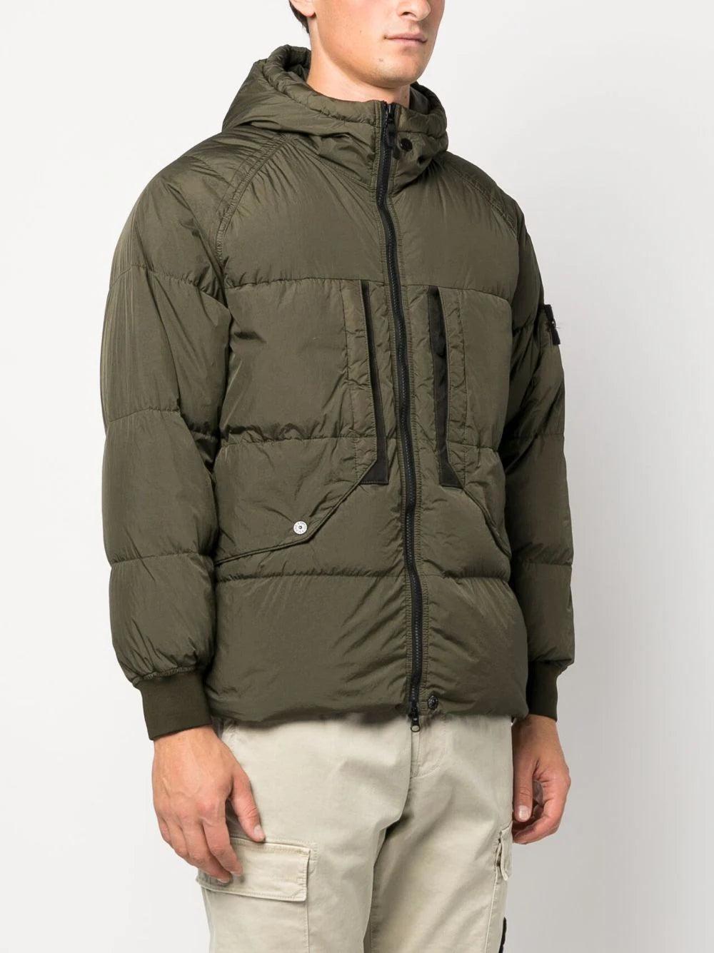 STONE ISLAND 40723 garment dyed crinkle reps recycled nylon down Outlet