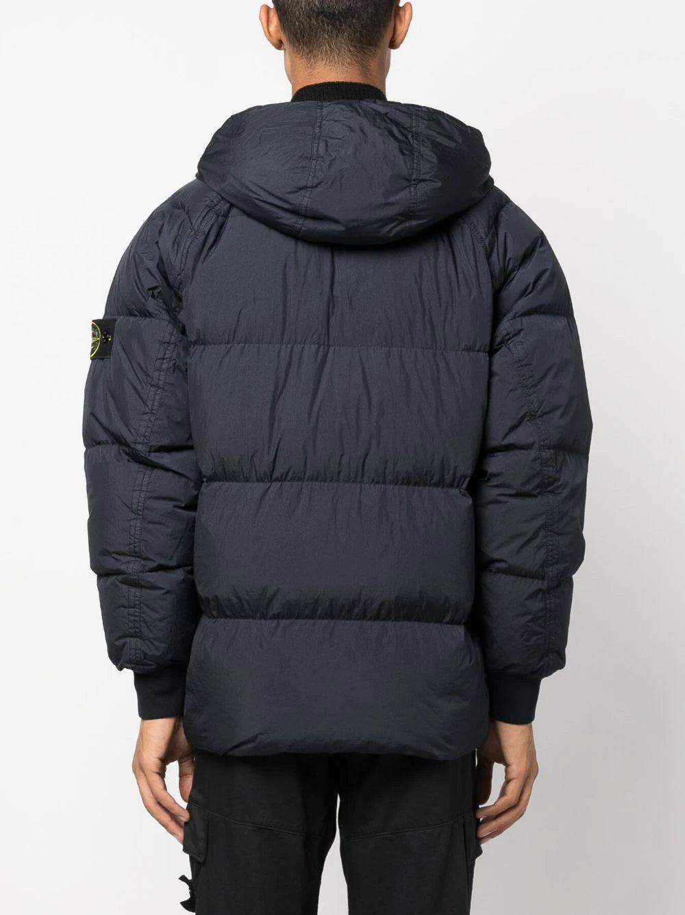 STONE ISLAND 40723 garment dyed crinkle reps recycled nylon down In Vendita