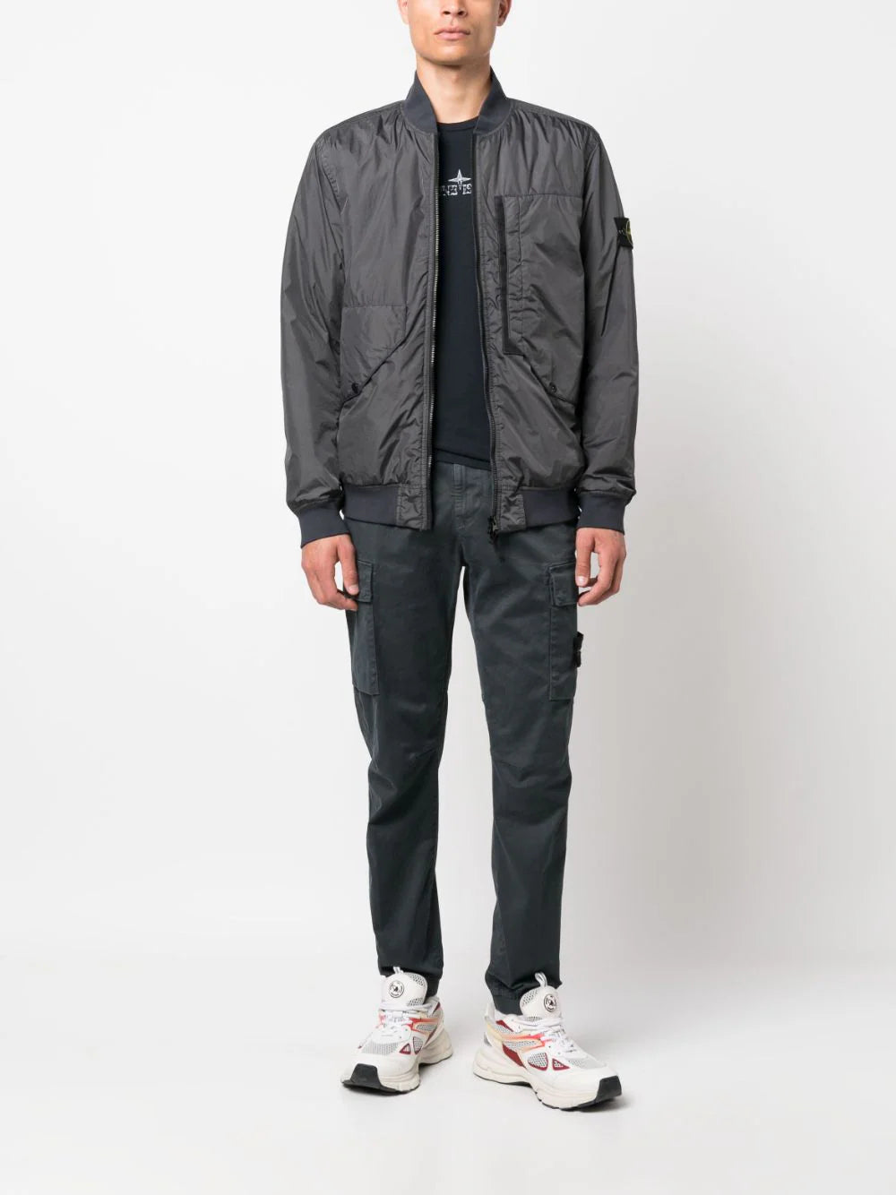 STONE ISLAND 40923 garment dyed crinkle reps recycled nylon with primaloft®-tc Enormi sconti