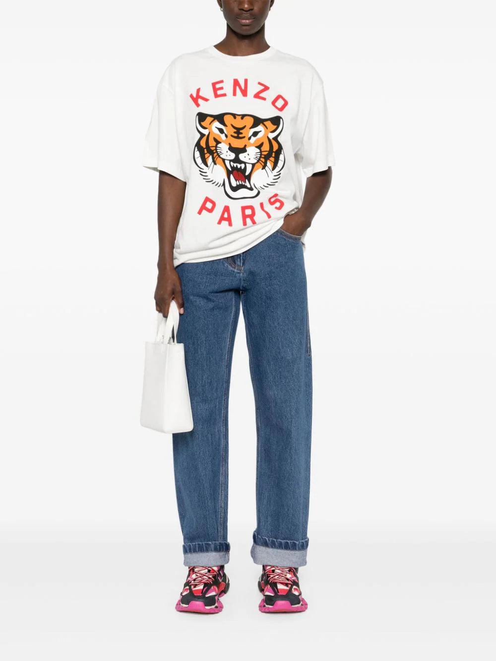 KENZO 'lucky tiger' oversized unisex t-shirt Consegna Veloce