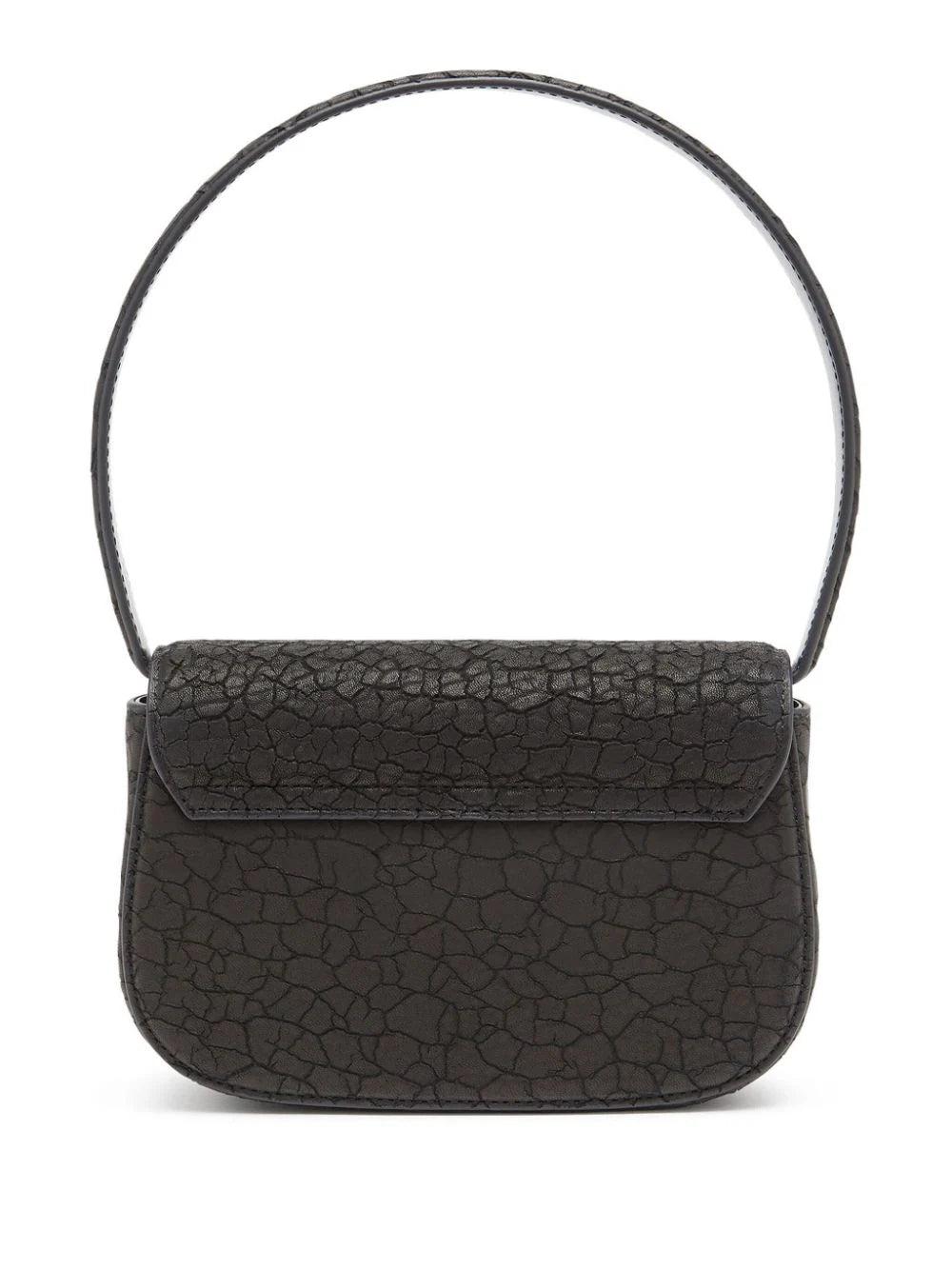 DIESEL 1dr-iconic dry leather shoulder bag 50% di sconto per tempo limitato