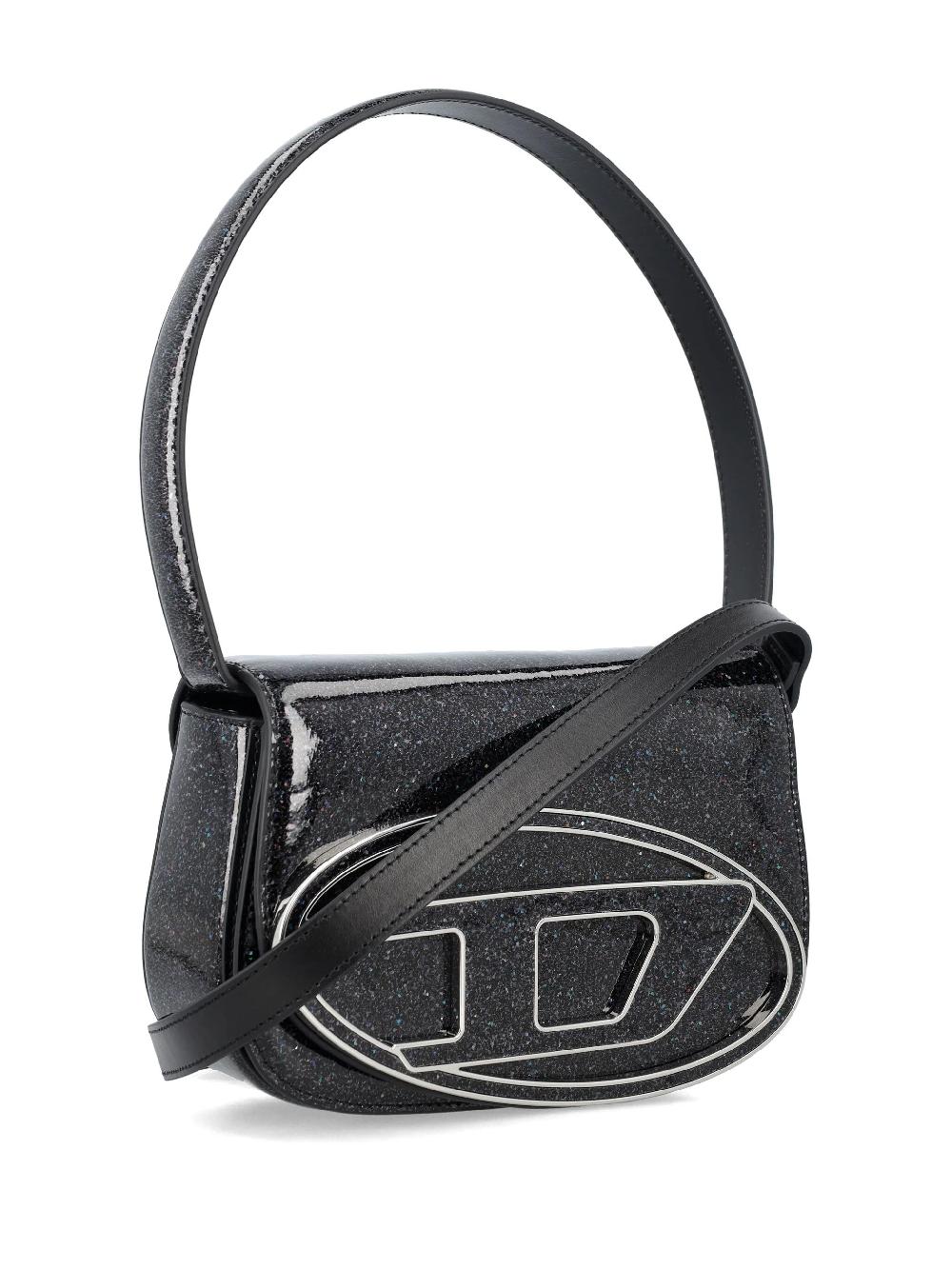 DIESEL 1dr-iconic shoulder bag with macro glitter In Linea