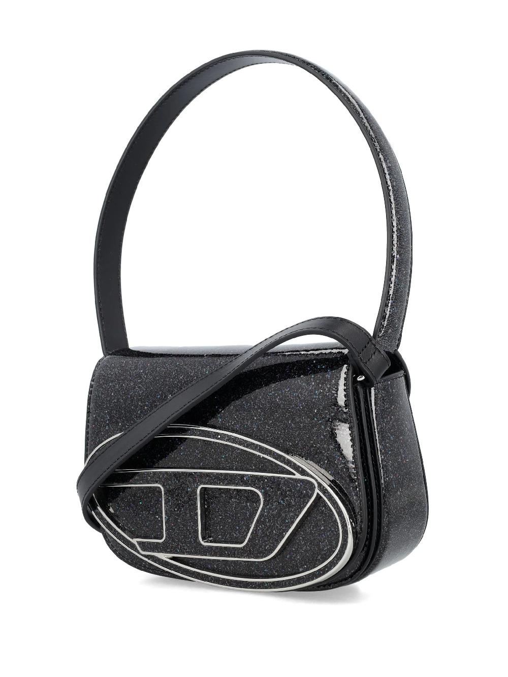 DIESEL 1dr-iconic shoulder bag with macro glitter In Linea