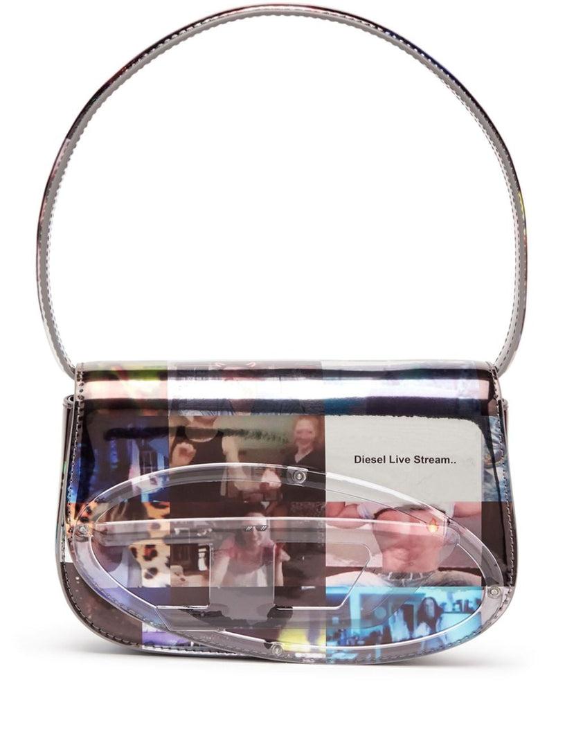 DIESEL 1dr-iconic shoulder bag with print Nuovo