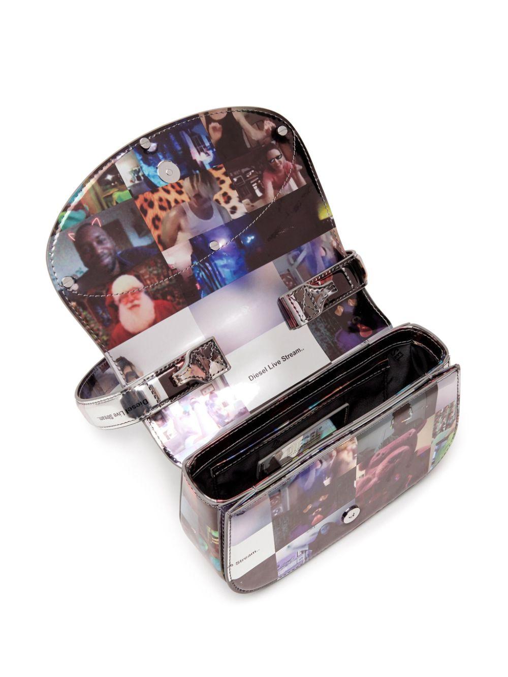 DIESEL 1dr-iconic shoulder bag with print Nuovo
