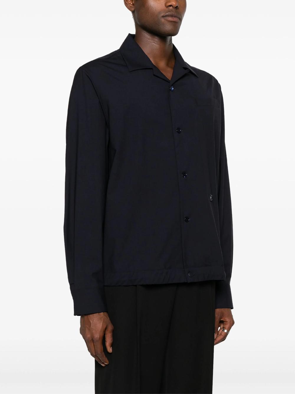 Givenchy Wool poplin overshirt with 4g detail Consegna Veloce