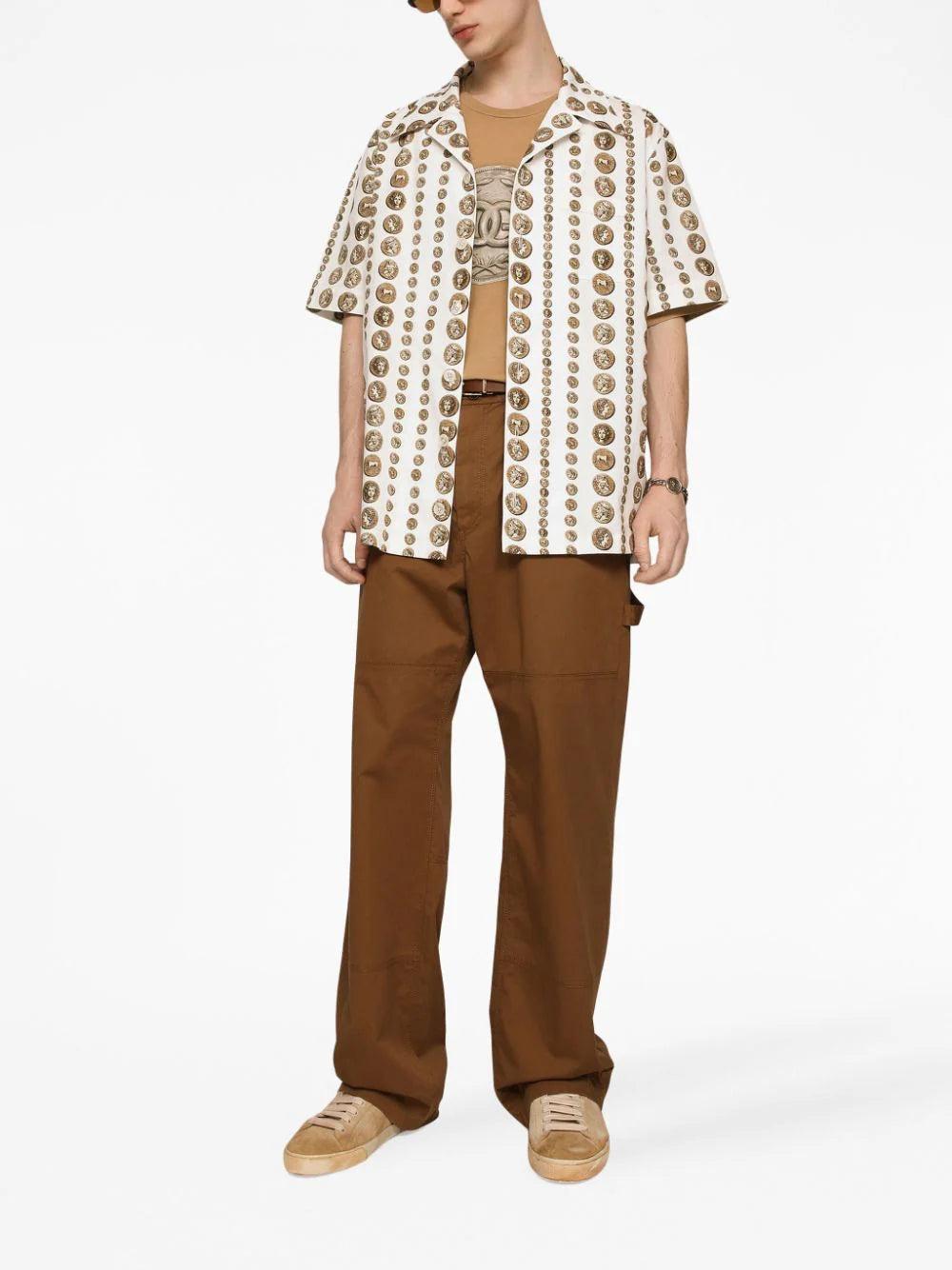 Dolce & Gabbana Worker pants with brand plate Sconto