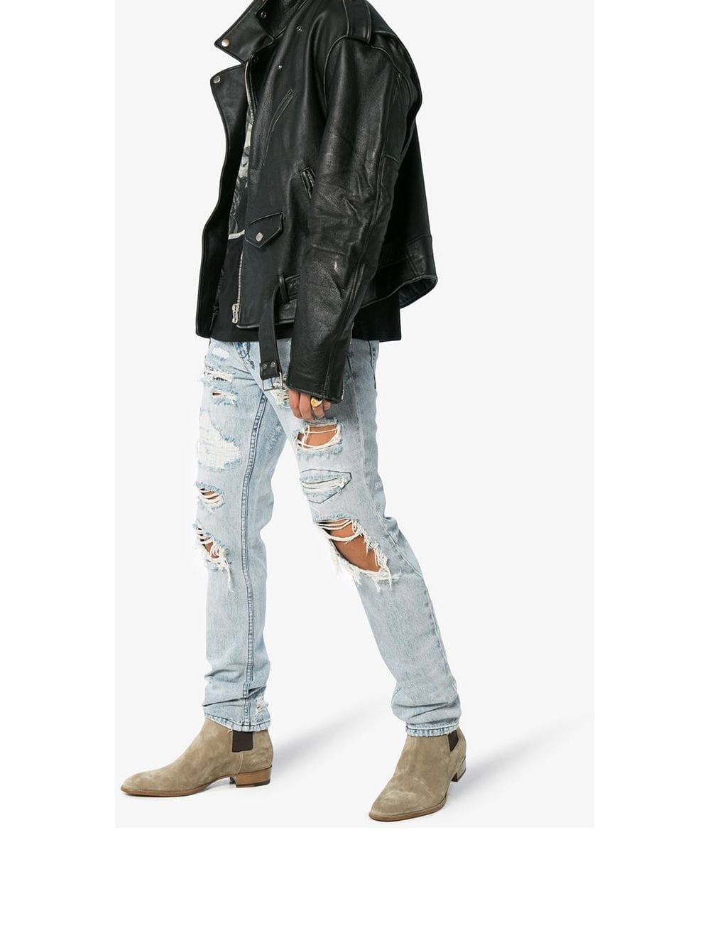 Saint Laurent Wyatt chelses boots Vendita Calda