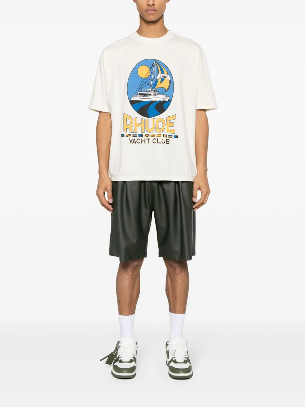 Rhude Yacht club t-shirt Moda