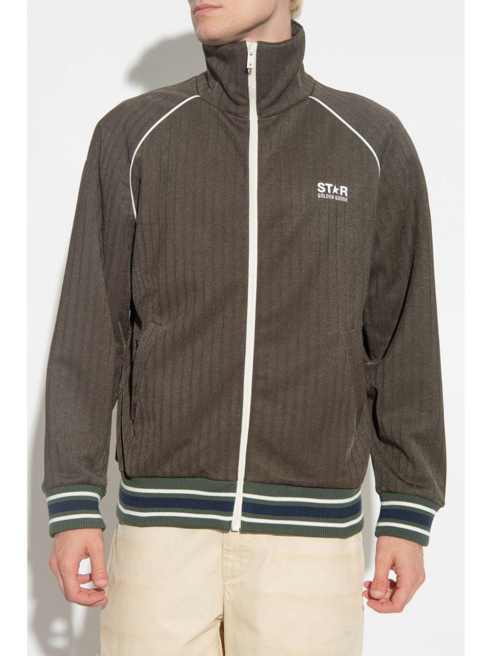 Golden Goose Zip-up sweatshirt with logo Flash Sale