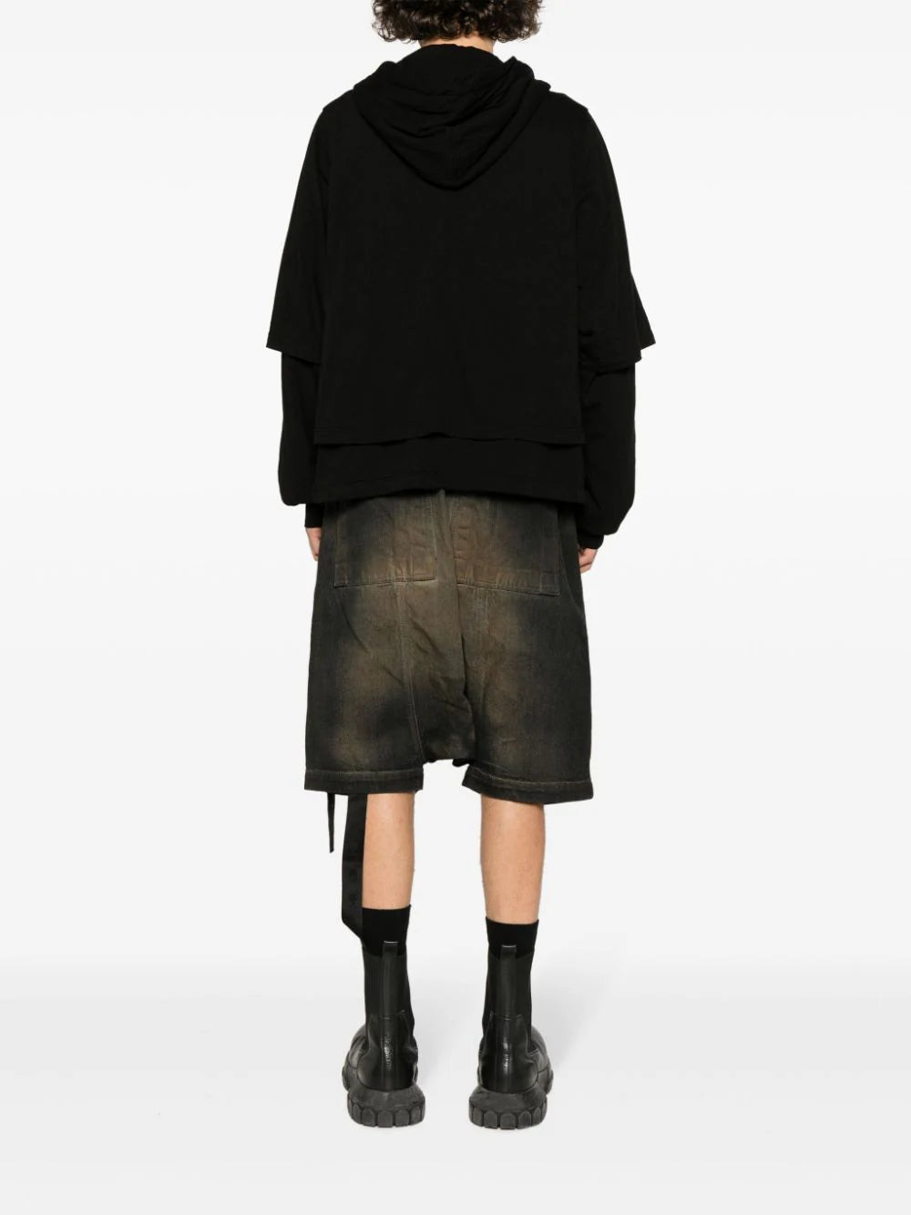 Rick Owens DRKSHDW Zipped hustler hoodie Offerta per la Festa della Mamma