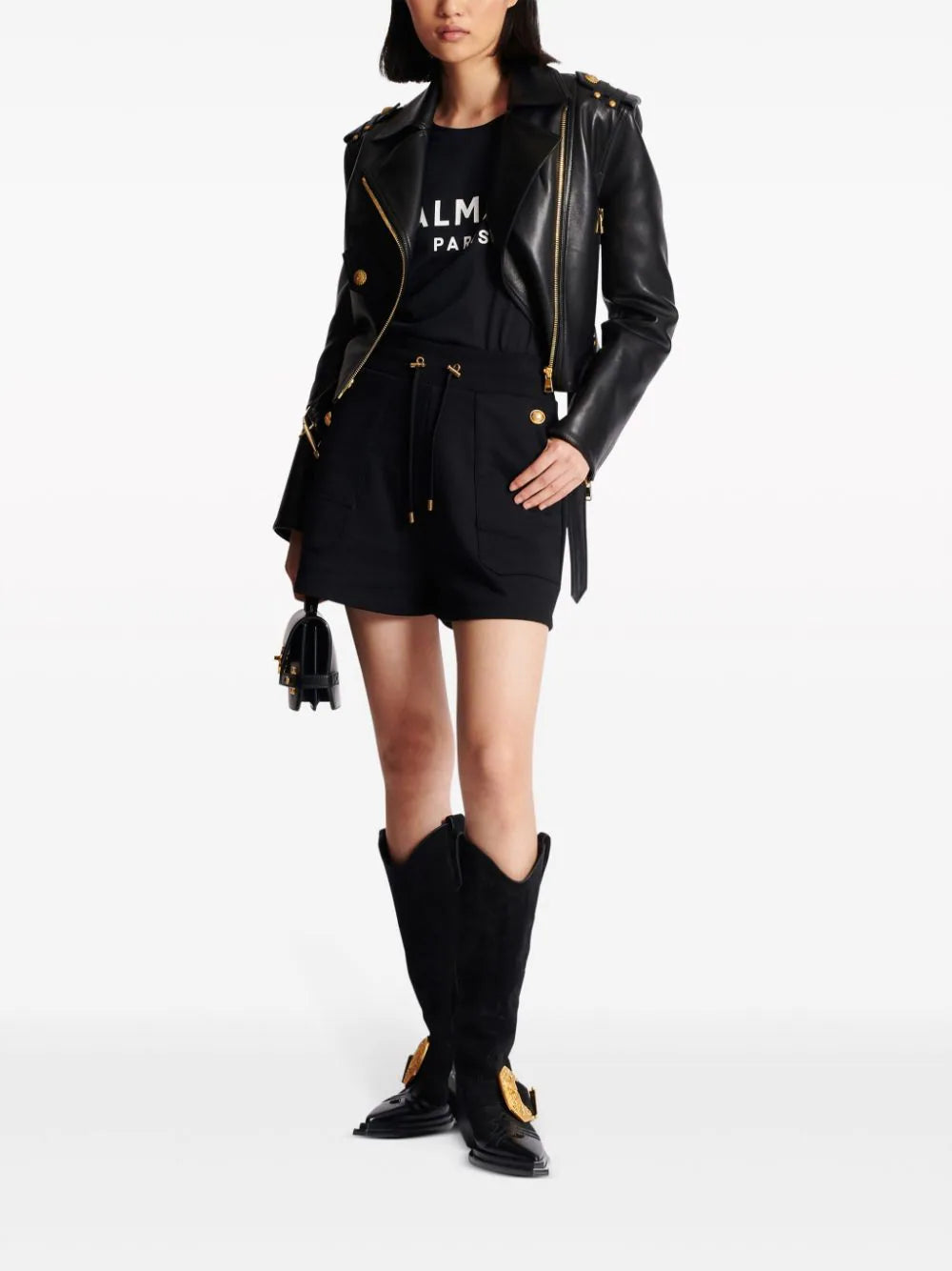 BALMAIN 6-button jersey shorts Esporta salva