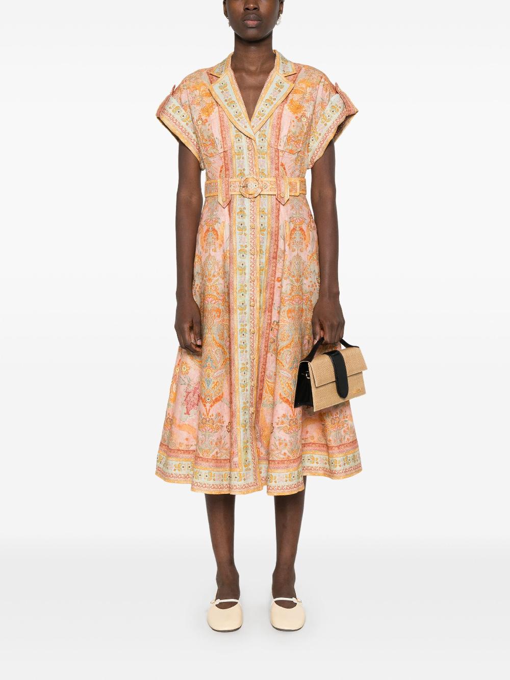 ZIMMERMANN Acacia midi shirt dress Acquista Ora