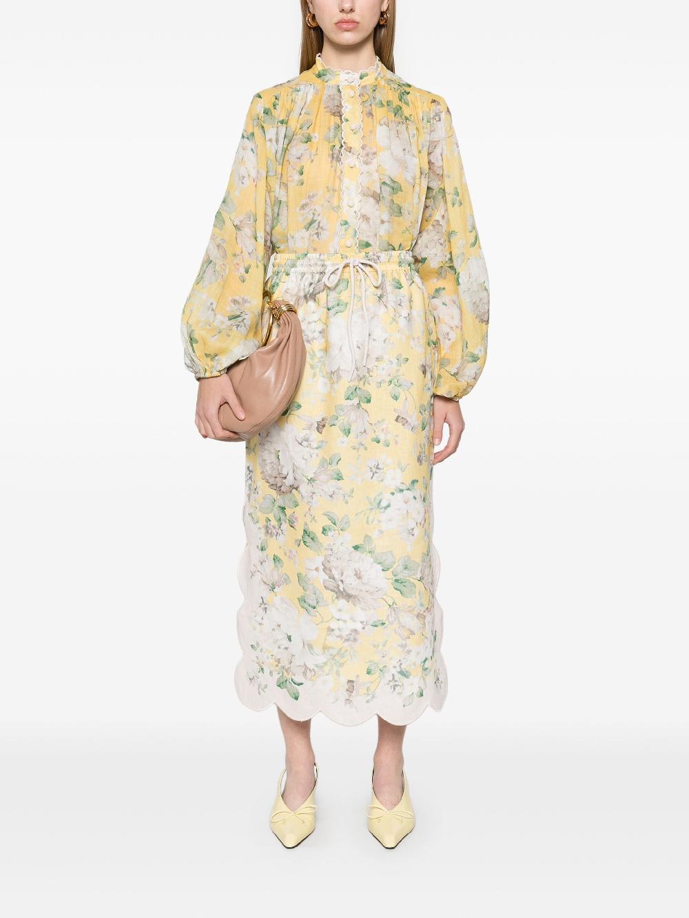 ZIMMERMANN Acacia scallop blouse Promozione Limitata