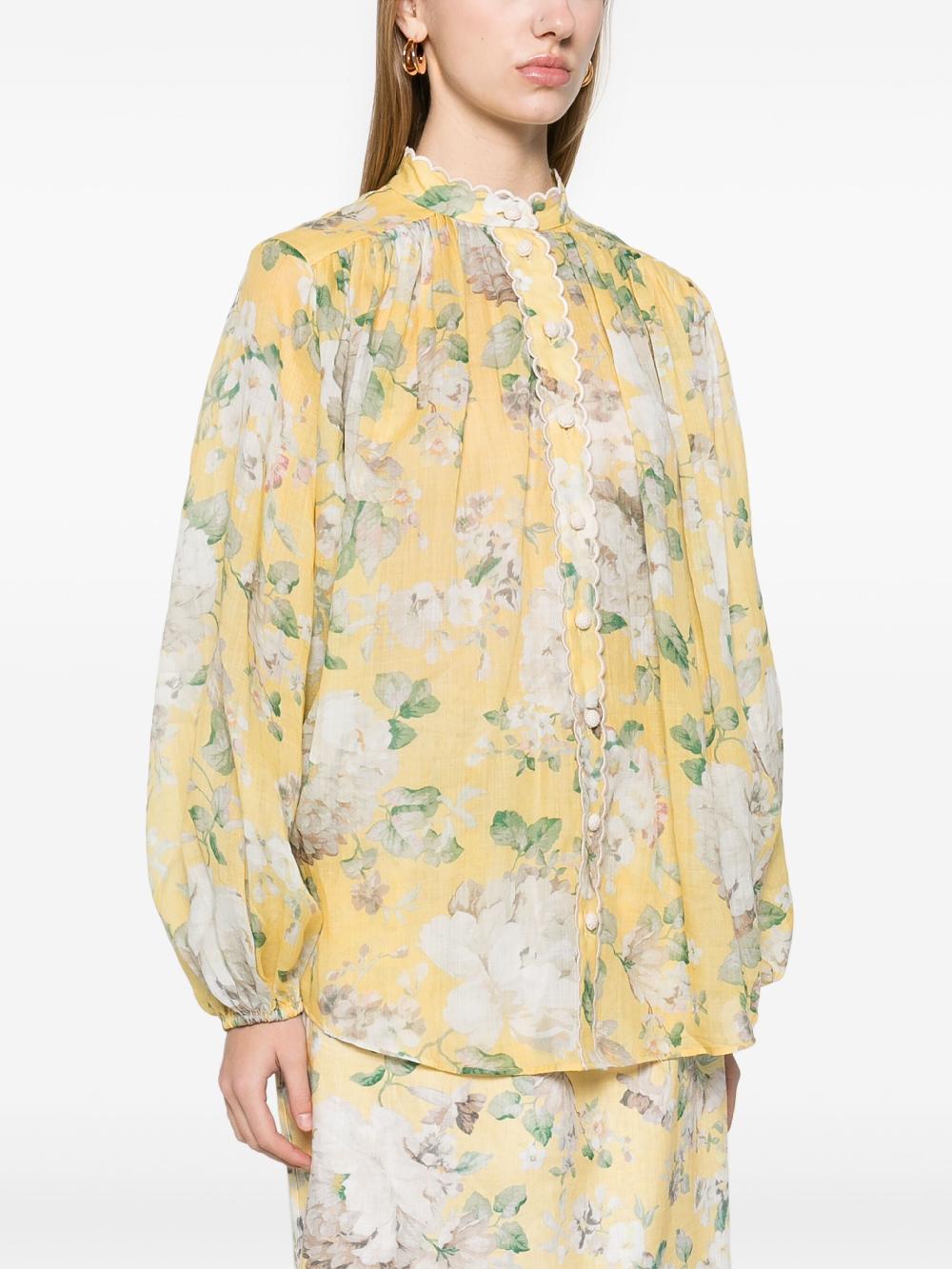 ZIMMERMANN Acacia scallop blouse Promozione Limitata